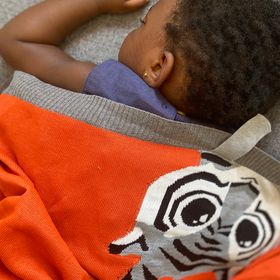 Naturalbabaa Baby Tiger Blanket Orange