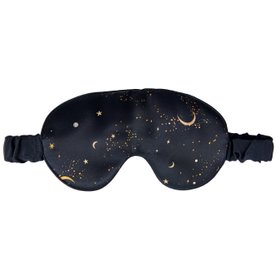 Silk Sleep Mask Dark Navy | Star & Moon