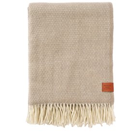 Hugo Taupe Merino Wool Throw