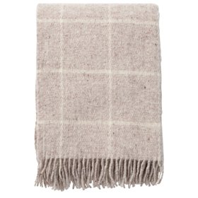Vinga Island Beige Wool Throw