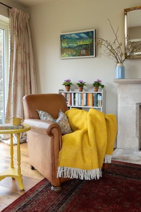 Velvet Saffrom Lambswool Throw