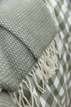 Hugo Dusty Green Merino Throw