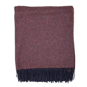 Burnt Terracotta Recycled Wool Throw