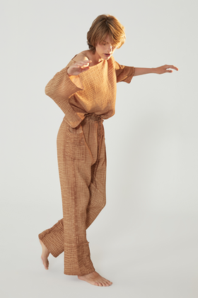 Brown Pants & Top Set (#3121)