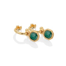 HD X JJ Revive Malachite Earrings