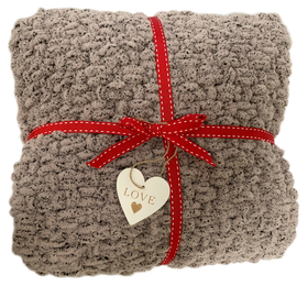 Dove Grey knitted Blanket