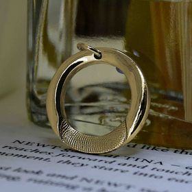 Gold Fingerprint Necklace - Eternity Ring