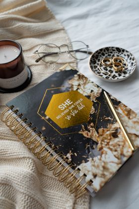 She Believed She Could So She Did Hardcover Notebook Journal