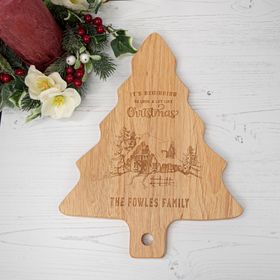 Personalise Christmas Tree Chopping Board 