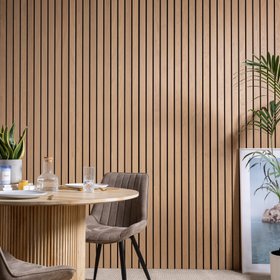 SlatWall Grand Acoustic Light Oak Panel