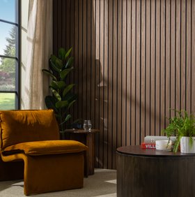 SlatWall Grand Acoustic Dark Walnut Panel