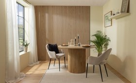 SlatWall Grand Acoustic Crown Chestnut Panel