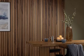 SlatWall Acoustic Sappy Walnut Panel - Grand