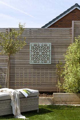 Green Bahia Tile Decorative Garden Screen - 0.6m x 0.6m