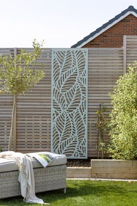 Green Tropic Palm Decorative Garden Screen - 1.8m x 0.6m