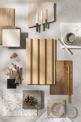 SlatWall Waterproof Natural Oak Panel