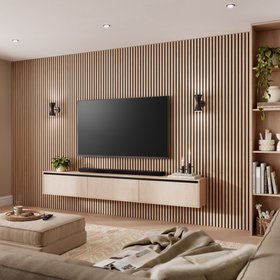 SlatWall Acoustic Natural Oak Slatted Wall Panel