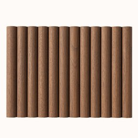 Arborelle Flex Deep Walnut Flexible Reeded Wood Effect Panel