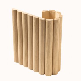 Arborelle Flex Light Oak Flexible Reeded Wood Effect Panel