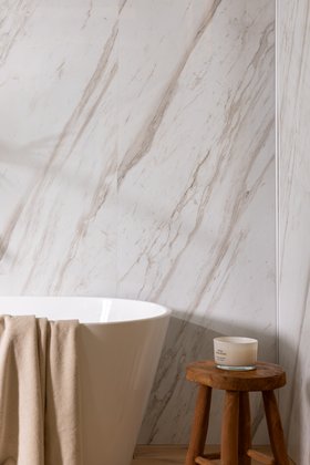 Elemence Calacatta Cream Marble Effect Panel