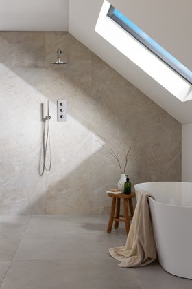 Elemence Limestone Grey Stone Effect Panel