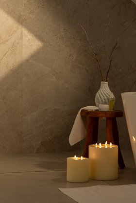Elemence Limestone Grey Stone Effect Panel
