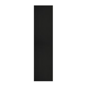 WoodWall Black Slatted Wood Veneer Wall Panel