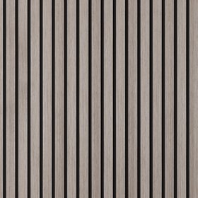 WoodWall Grey Oak Slatted Wood Veneer Wall Panel