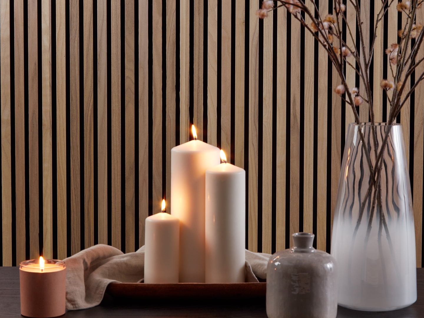 SlatWall Acoustic Walnut
