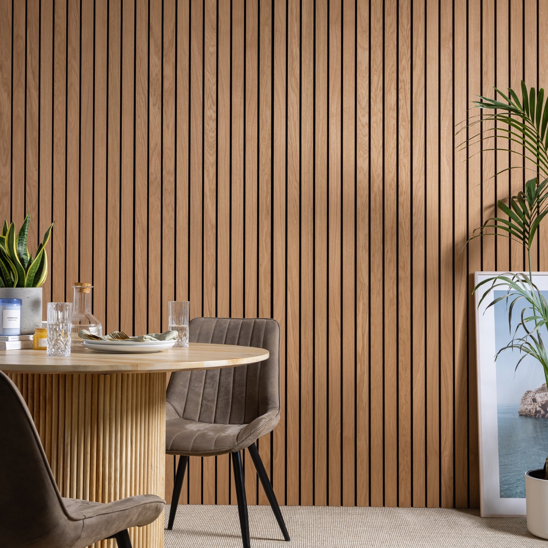 SlatWall Grand Acoustic Golden Oak Panel
