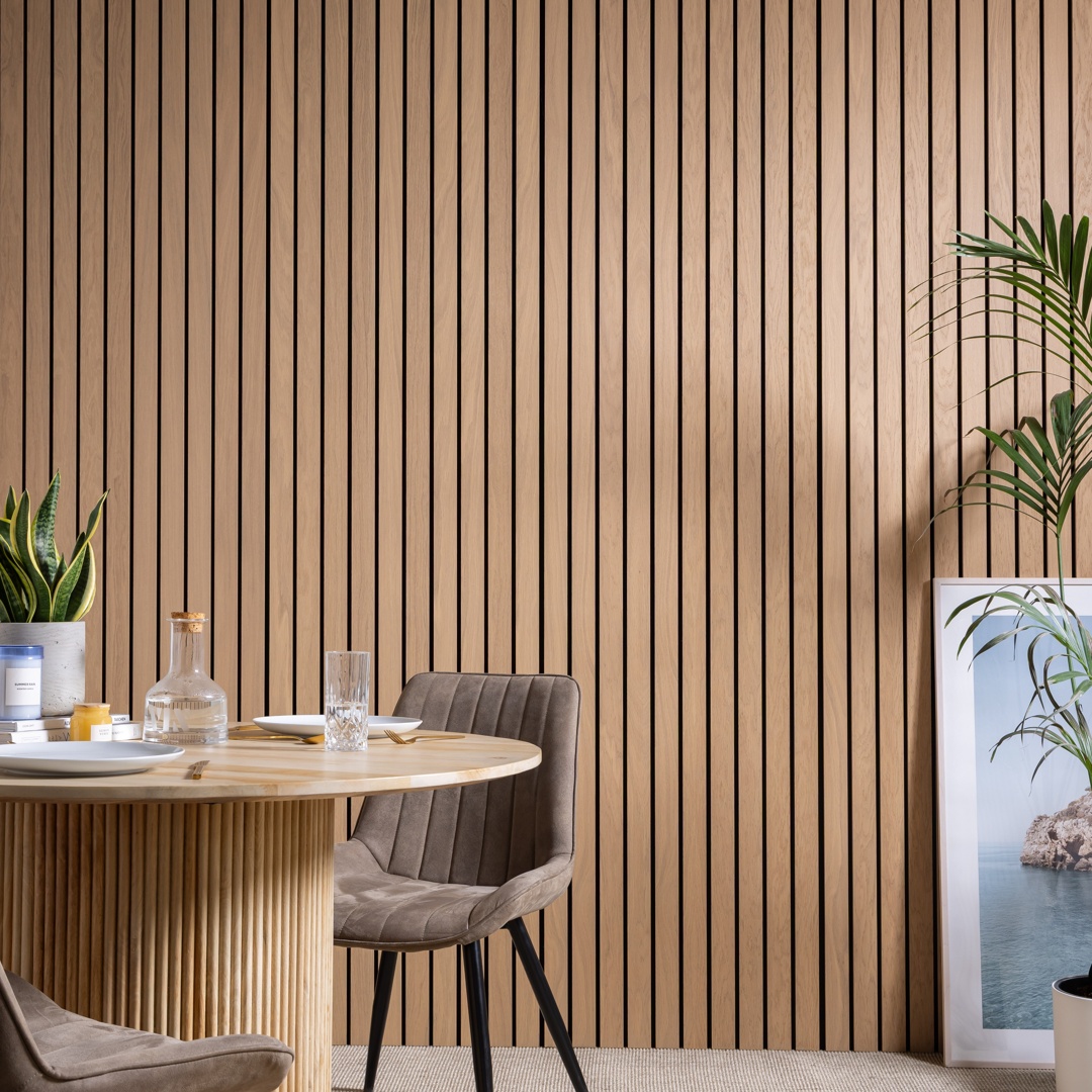 SlatWall Grand Acoustic Light Oak Panel