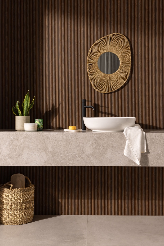 Milislat Waterproof Deep Walnut Panel
