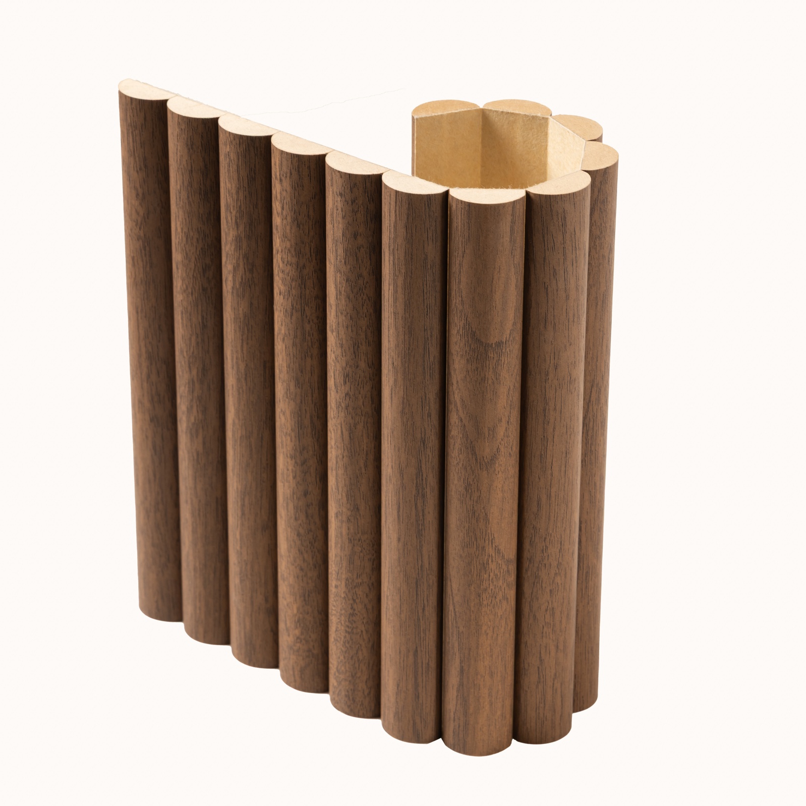 Arborelle Flex Deep Walnut Flexible Reeded Wood Effect Panel
