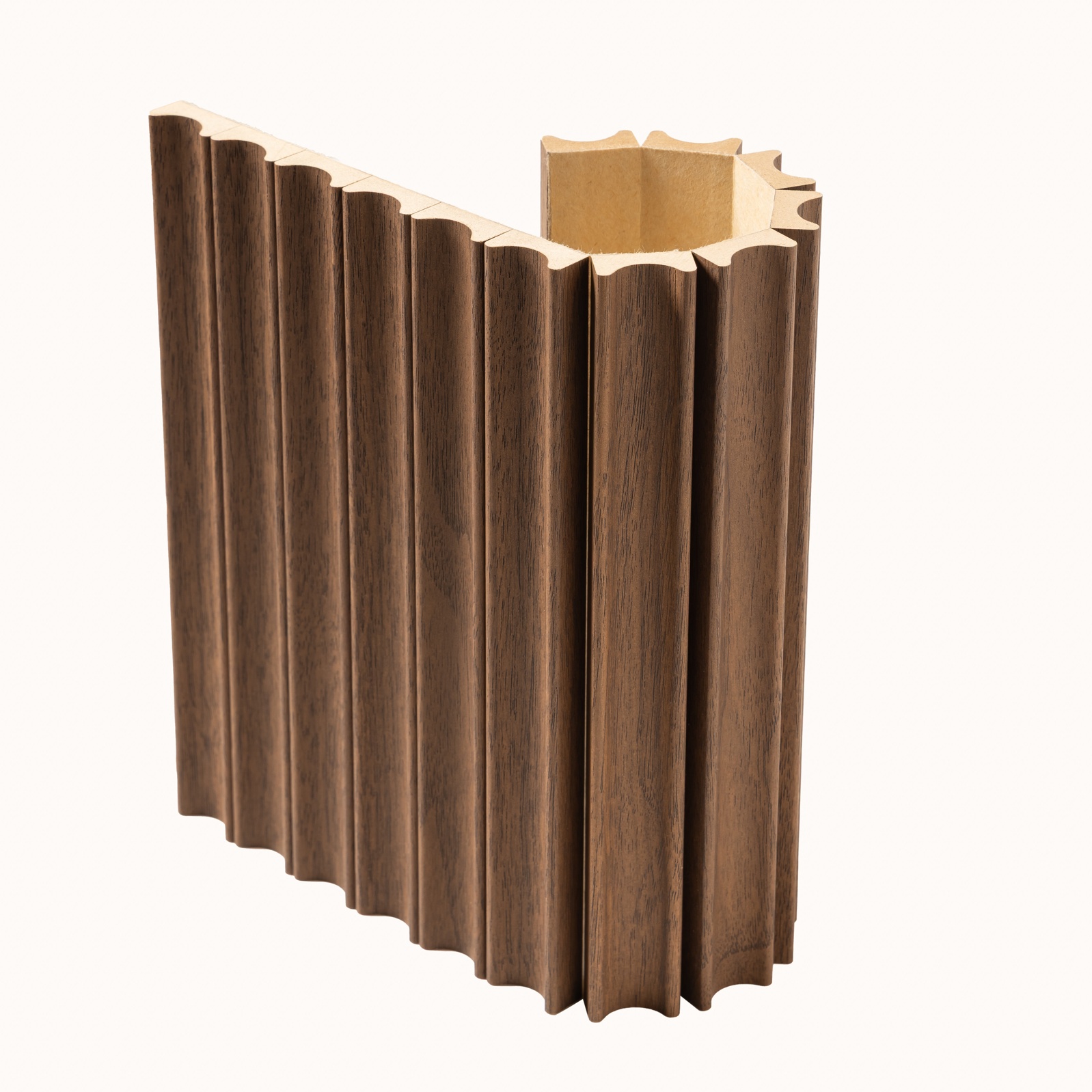 Arborelle Flex Deep Walnut Flexible Fluted Wood Effect Panel
