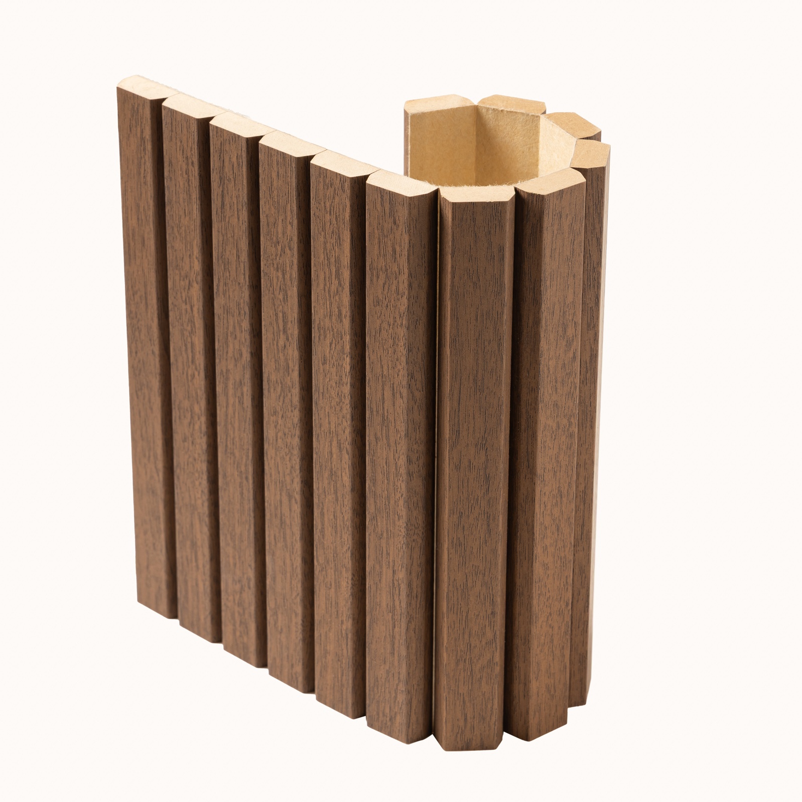 Arborelle Flex Deep Walnut Flexible Slatted Wood Effect Panel
