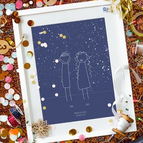 Posterhaste personalised Star Map Family print - from £20
