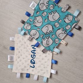 Personalised Elephant Tag Blanket