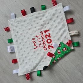 Personalised First Christmas Tag Blanket