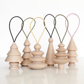 Christmas Wooden Xmas Trees Ball Hanger Holiday Eco Holidays Decoration Accessories