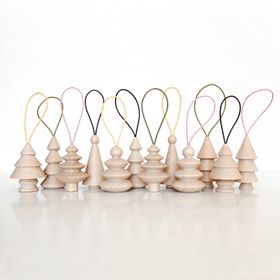 Christmas Wooden Xmas Trees Ball Hanger Holiday Eco Holidays Decoration Accessories