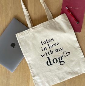 Totes In Love With My Dog Tote Bag Flatlay