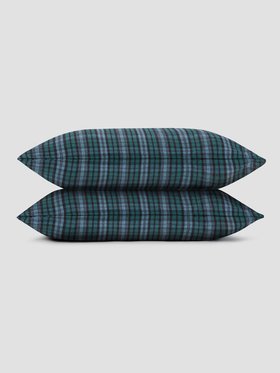 Canopy Heathcliff Check Brushed Cotton Pillowcase (Pair)