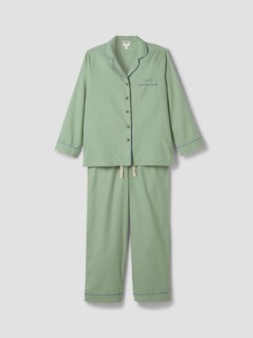 Sage Green Linen Blend Pyjama Trouser Set