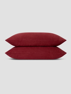 Rhubarb Linen Blend Pillowcase (Pair)