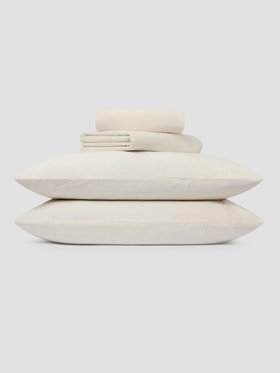 Pearl Linen Blend Sheet Set