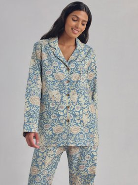 Webbs Blue Double Bough Cotton Trouser Set