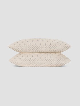 Cove Blue Martha Floral Cotton Pillowcases (Pair)