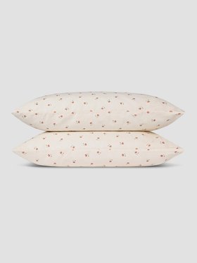 Pearl Posy Bud Linen Blend Pillowcases (Pair)