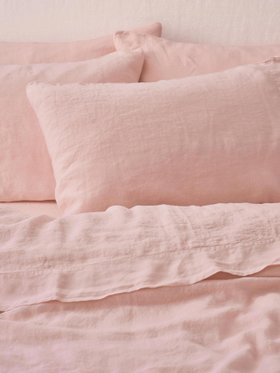 Rose Linen Blend Pillowcases (Pair) - Store only