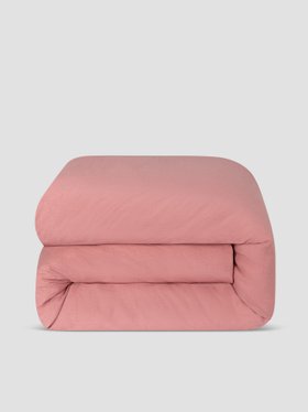Dusty Pink Linen Blend Duvet Cover